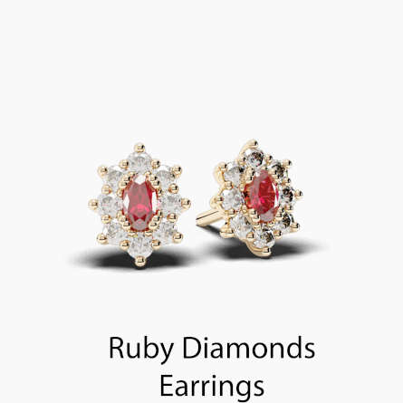 Ruby Diamonds Earrings