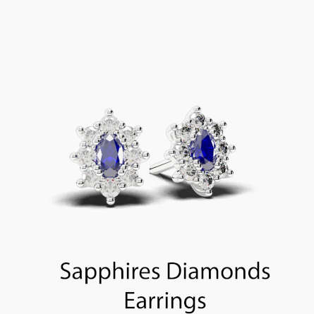 Sapphire Diamonds Earrings